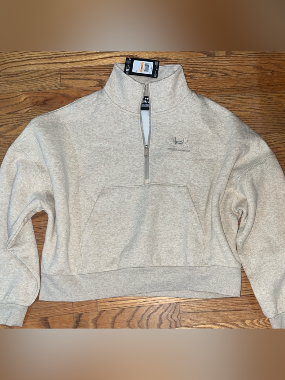 Under Armour Half-Zip Pullover crop hoodie